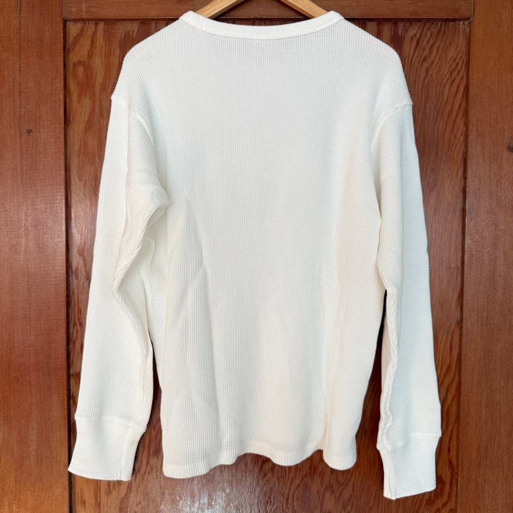 Buck Mason Toughknit Thermal Long Sleeve Crew shirt. - Picture 6 of 8